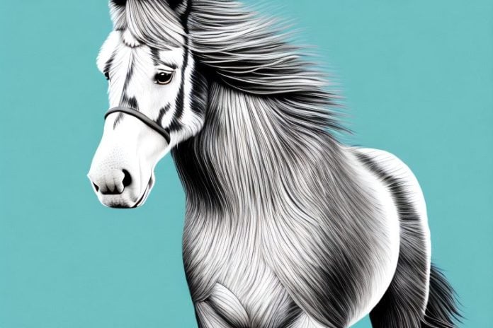 A clydesdale horse in its natural habitat in durban