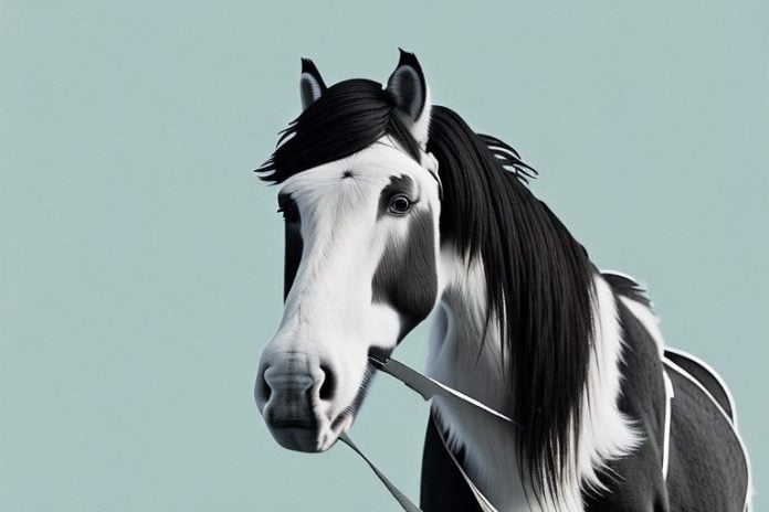 A clydesdale horse in a uitenhage