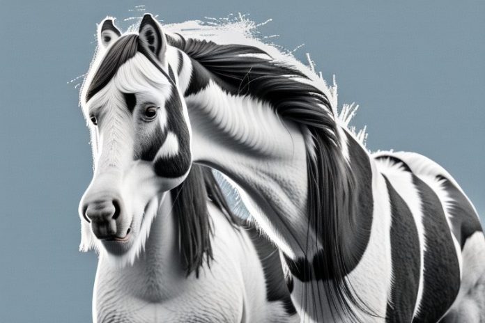 A clydesdale horse in a natural setting in centurion