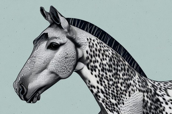 An appaloosa horse in the eastern cape