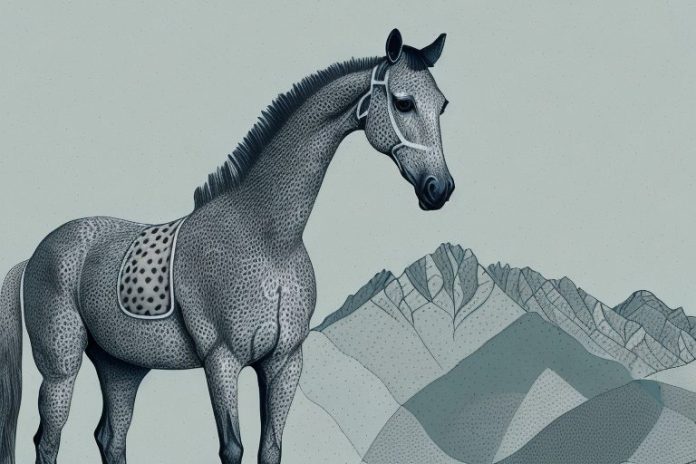 An appaloosa horse in a queenstown
