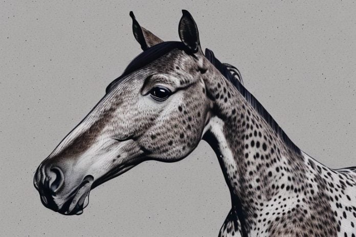 An appaloosa horse in a rural setting in aliwal north