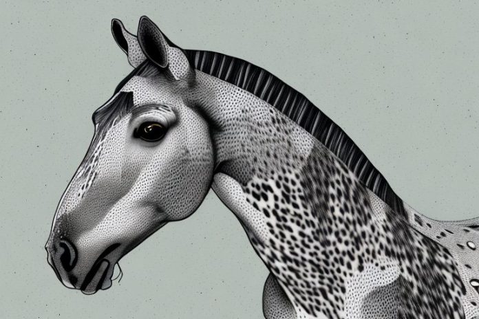 An appaloosa horse in a natural setting in vanderbijlpark