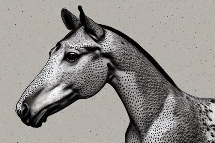 An appaloosa horse in a rural setting in germiston