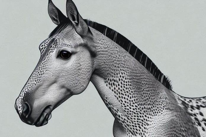 An appaloosa horse in a natural setting in bela-bela