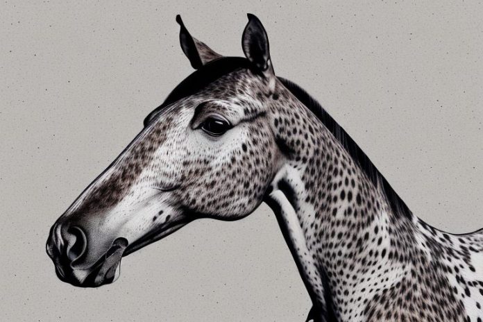 An appaloosa horse in a rural setting in somerset west