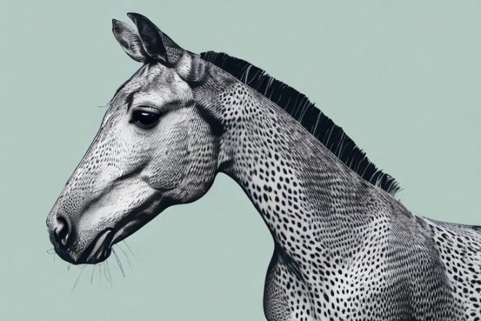 An appaloosa horse in a natural setting in simon's town