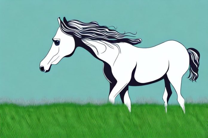 A horse in a grassy field in kwa zulu natal