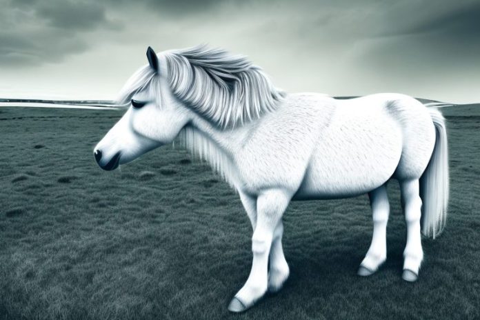 An icelandic horse in a rural setting in pietermaritzburg
