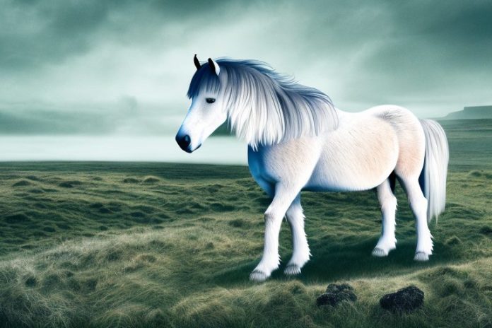An icelandic horse in a rural landscape in amanzimtoti