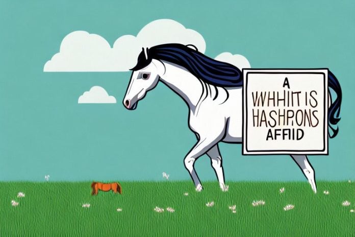 A horse in a field