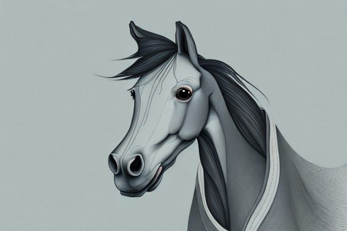 A horse in a stable