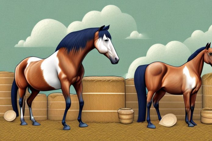 A horse in a stable