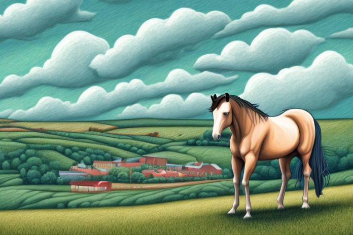 A horse in a stable