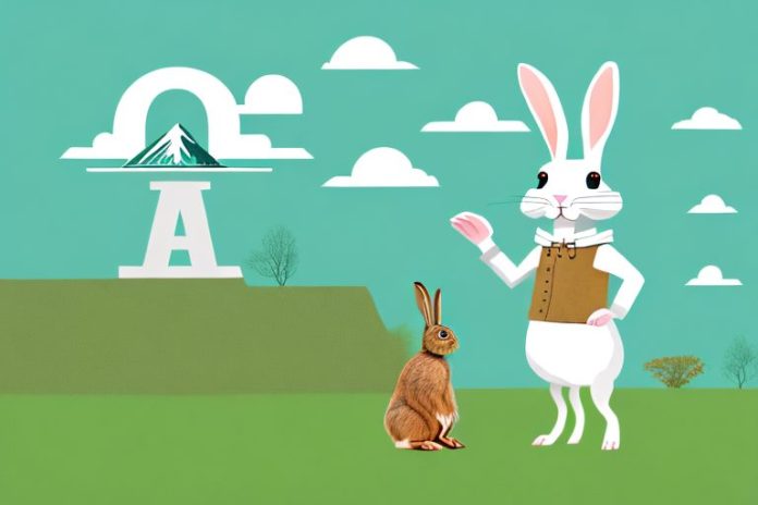 A rabbit in an upington landscape