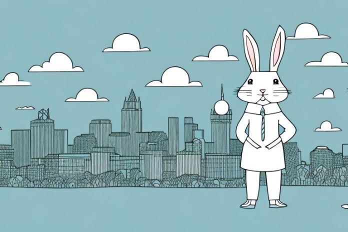 A rabbit in a home environment