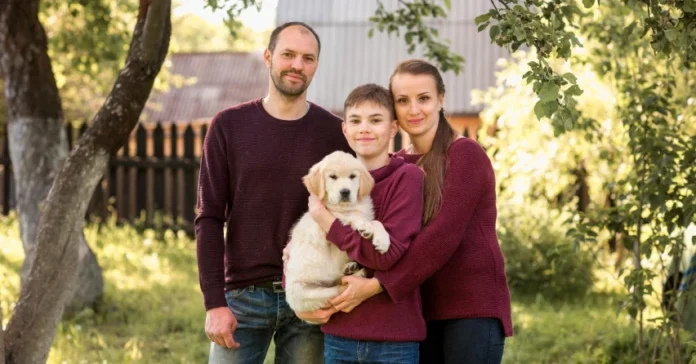 family labrador retriever. Best Large Dog Breeds for Families with Kids